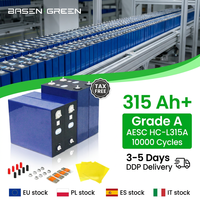 Batteries lithium-ion BASEN Envision AESC 3.2V 315ah 314ah 280ah, cellules au phosphate de fer, batterie LiFePo4, batterie de stockage d'énergie