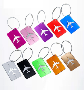 Xinrunjin personalizado Moderno Coreano creativo Metal alambre dibujo tipografía impresa comprobado equipaje etiqueta promocional regalo de negocios - Product Image 6