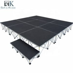 Scène mobile pliable rapide d'intérieur et d'extérieur, plateforme de scène modulaire 1x1M pour événement - Product Image 1