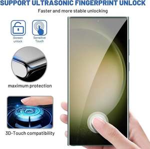 Hot Selling Support Fingerprint Unlocking <b>Glass</b> Phone Screen <b>Protector</b> for S23 Ultra - Product Image 4