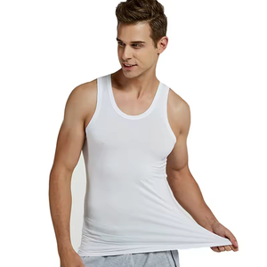 Wholesale Custom <strong>Men</strong> Cotton White Seamless Fitness Bodybuilding Undershirt Training <strong>String</strong> Singlet Gym tank Tops <strong>Vest</strong> for <strong>Men</strong> - Product Image 4