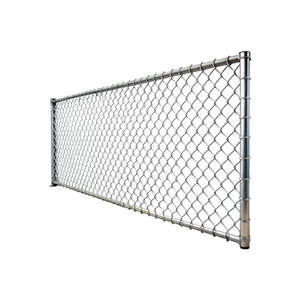 Maillon de chaîne de cyclone galvanisé résistant à la rouille clôturant des panneaux pour la barrière de maillon de chaîne enduite par PVC d'utilisation durable - Product Image 2