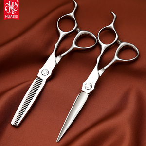 Ciseaux de coiffure professionnels AR-D17 polis miroir faits à la main, en acier japonais 440C, ensemble de ciseaux à effiler 6.0" pour barbier et salon de coiffure - Product Image 2