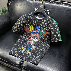 Marque de luxe personnalisée été plage voyage à manches courtes pour hommes 100% coton lâche blanc extérieur décontracté GU <span class=keywords><strong>CCI</strong></span> T-SHIRT - Product Image 5