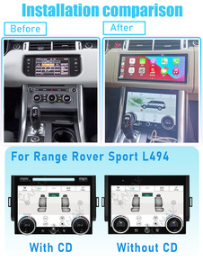 Navigateur GPS Android LCD Écran tactile 10 pouces 8 cœurs Automobile 1 an CarPlay sans fil intégré Plug & Play Panneau AC Land Rover - Product Image 6