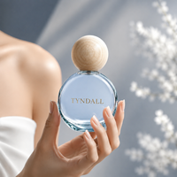 Flacon de parfum vide de luxe personnalisé avec emballage en boîte 50 ml pour marque privée OEM avec bouchon en bois
