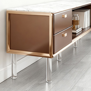 Transparent Acrylic Support Legs For Tv Cabinets And Bathroom Vanities Easy Installation No Drilling Required - Product Image 1