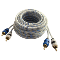 Cable de Audio HiFi al por Mayor, Cable RCA de Cobre Libre de Oxígeno OFC, Blindado y Chapado en Oro, Estéreo para Audiófilos, OEM ODM