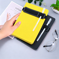 Carnet A5/B5 à couverture rigide en PU épaissi, 100 feuilles, pour réunions de bureau, avec porte-stylo, logo et couleur personnalisables, idéal comme cadeau