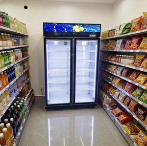Réfrigérateur vertical pour boissons, refroidisseur de bière, vitrine réfrigérée pour boissons, <span class=keywords><strong>congélateur</strong></span> de présentation avec porte vitrée pour hôtel, maison, magasin - Product Image 4
