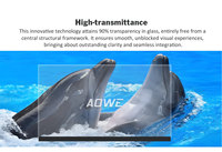 Led Transparent P3.91 P6.25 P8 P10 Holographique LED Film Écran Flexible Cristal LED Publicité Fenêtre Écran Cristal Affichage