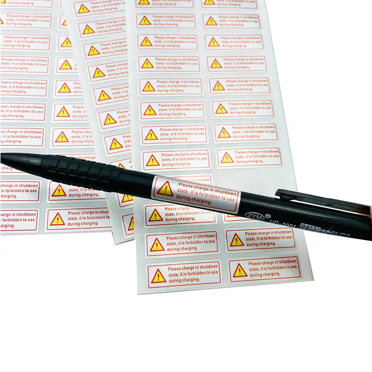 Bulk marchio personalizzato oro stampaggio a caldo stampa in lamina d'oro rosa etichette adesive in carta adesiva etichette di avvertimento