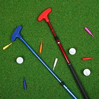 Putter de golf personnalisé avec logo, réglable, mini, en acier inoxydable usiné CNC, noir/rouge/bleu, unisexe, droitier, léger, avec manche en aluminium