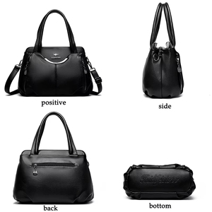 Borse da Donna Multi-Tasca di Alta Qualità in Morbida Pelle, Borsa a Tracolla di Lusso per Signore, Tote Bag Elegante - Product Image 4