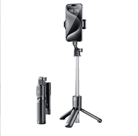 Trépied pour téléphone portable QQE, trépied extensible tout-en-un pour téléphone portable avec télécommande sans fil