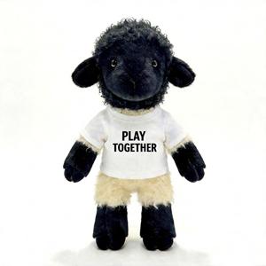 Adorabile Cuscino Peluche a Forma di Agnello Nero, Personalizzabile con Logo, Regalo Promozionale, Vendita all'Ingrosso - Product Image 2