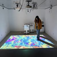 Projection interactive immersive 3D sur sol, jeux de projecteur mural sensoriel, exposition, restaurant, aire de jeux, publicité