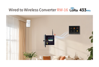 Transmitter Nirkabel Staniot RF433 16CH untuk Menghubungkan Sensor Kabel dengan Panel Alarm Nirkabel untuk Sistem Alarm
