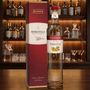 Vino Moscato Premium Roner Acquavite 40% ABV Italia 0.50 Lt 6 Botellas por Caja - Product Image 2