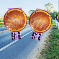 Feu de signalisation solaire jaune violet pour le marché en israël