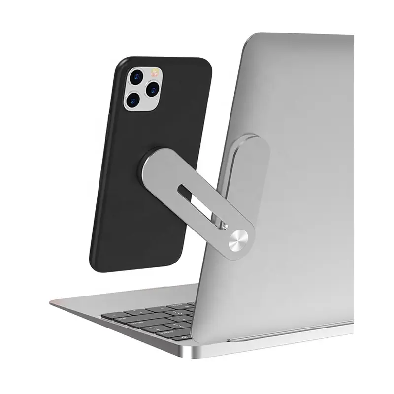 Computer Magnetic Laptop Phone Holder Magnet Notebook Extension Stand Bracket Laptop Side Mount Clip For Work