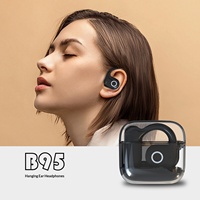 Mini OWS untuk Earbud Chipset Jerry - Siap Pakai Saat Olahraga, Tahan Air IPX4, Kontrol Suara Sentuh Pintar, Daya Tahan Baterai 3 Jam, Pas di Telinga