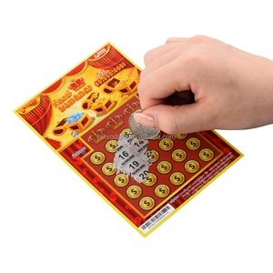 Cartes à gratter personnalisées, tickets de jeu à gratter écologiques, cartes à gratter de loterie personnalisées - Product Image 1