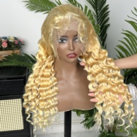 Perruque Lace Frontale HD 13x4 sans colle, Cheveux Humains Vierges Bruts 613, 24 Pouces, Couleur Blonde, Cheveux Indiens et Cambodgiens Bruts, pour Femmes