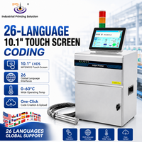 Impresora para Línea de Empaquetado, Codificador de Inyección de Tinta Industrial con Pantalla Táctil LVDS de 10.1 Pulgadas y Cartuchos Inteligentes Sellados para Codificación de Cartones