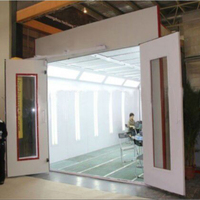Cabine de peinture automobile gonflable géante à commande PLC, alimentée par moteur, avec ventilateur de 25 000 m³/h pour la peinture automobile