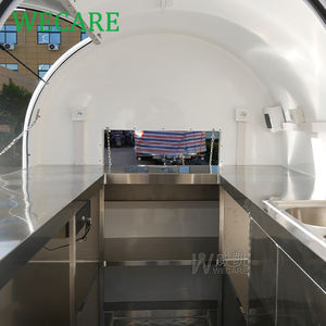 Wecare <span class=keywords><strong>Hotdog</strong></span> Cart Mobile Fiberglass Hotel Snack Fast Food Truck Multifunción Mobile Coffee Food Cart Trailer para restaurante - Product Image 6