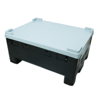Caisse de palette pliable en plastique 1200x1000x810mm, caisse de palette pliable en plastique