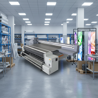 Mesin Printer UV Roll to Roll Otomatis Multi-Warna 8x4 ft untuk Pencetakan Marmer/Kaca/Logam/Kayu