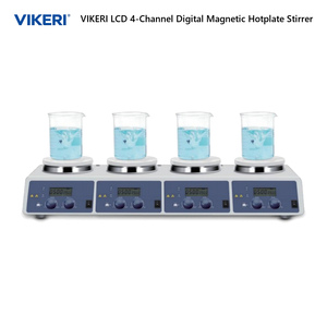 VIKERI MS-H340-S4 <span class=keywords><strong>Agitador</strong></span> Magnético Digital de 4 Canales con Pantalla LCD, 200-1500 RPM, 25-340 ° C para Uso en Laboratorio - Product Image 6