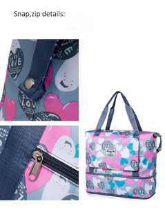 Women's Nylon Large Capacity Gym Duffel Tote <strong>Bag</strong> Fashion Lady Style with Dry-Wet Waterproof Pocket Portable Travel <strong>Multiply</strong> <strong>Bag</strong> - Product Image 6