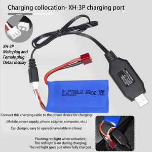 Fábrica 7.4V 1500mAh 903462 li-po polímero baterias para rc metal brinquedo veículos barco bateria drone - Product Image 5