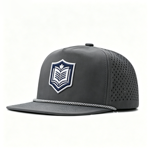 Custom Logo 6 Panel Golf Baseball <b>Cap</b> Waterproof Laser Cut Drilled Hole Perforated Hat Outdoor Sports Performance <b>Cap</b> for <b>Man</b> - Product Image 1