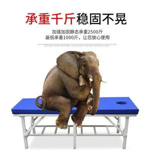 Massage <b>Bed</b> With Facial Hole Blue Padding 180x60cm For Therapy And Rehabilitation Use - Product Image 5