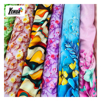 Tela Tejida de Alta Calidad para Prendas de Vestir, Tela de Viscosa y Rayón Estampada al por Mayor, Material 100% para Textiles de Prendas