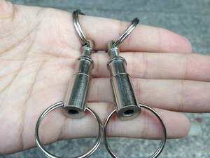 Fashion Pull Apart <strong>Keychain</strong> Diy <strong>Keychain</strong> in Bulk Double Novelty Metal <strong>Key</strong> Chain <strong>Rings</strong> <strong>Detachable</strong> Quick Release Keyring Accessory
