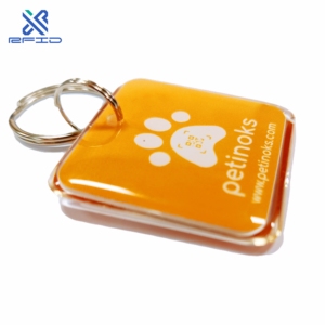 Porte-clés NFC en époxy personnalisé avec logo 13,56 MHz, porte-clés intelligent NFC pour les réseaux sociaux, Instagram, WhatsApp, TikTok, <span class=keywords><strong>YouTube</strong></span> - Product Image 6