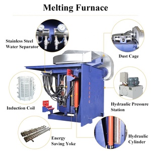 Four de fusion à induction industriel 100-2000 kg pour métaux, 750 V, PLC, économie d'énergie, marque RXS, fabriqué en Chine - Product Image 3