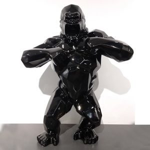 Sculpture en résine <span class=keywords><strong>de</strong></span> gorille d'extérieur grandeur nature Grande statue <span class=keywords><strong>de</strong></span> <span class=keywords><strong>King</strong></span> <span class=keywords><strong>Kong</strong></span> Modèle animal personnalisé pour l'affichage du parc - Product Image 6