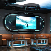 Kaca Cermin Infinity Kustom untuk Dekorasi Dinding Klub Malam, KTV, Bar, Lounge, Dekorasi Klub Modern, Hiasan Dinding dengan Lampu Kipas