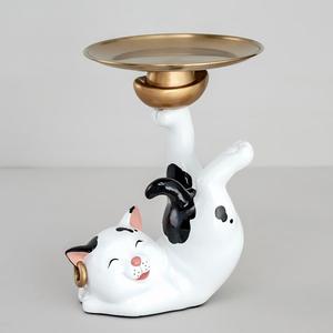 Bandeja Decorativa de Resina con Forma de <span class=keywords><strong>Gato</strong></span>, Pintada a Mano, Ecológica, para Mesa de Centro, Venta Caliente de Fábrica - Product Image 4