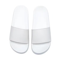 Sandales plates décontractées blanches personnalisées pour femmes, chaussures de plage antidérapantes et souples pour l'automne, idéales pour l'extérieur et la mode.