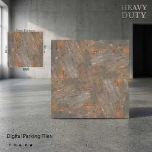 Carreaux de sol en porcelaine émaillée numérique HD beige 40x40cm, résistants, pour extérieur, immeubles de bureaux - Product Image 5