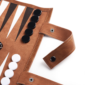 Ensemble de <span class=keywords><strong>Jeu</strong></span> d'Échecs et de Backgammon Roulable Portable <span class=keywords><strong>en</strong></span> Similicuir, Tapis Pliant pour Jeux de Société de Voyage pour Enfants et Adultes, Camping <span class=keywords><strong>en</strong></span> Plein Air - Product Image 4