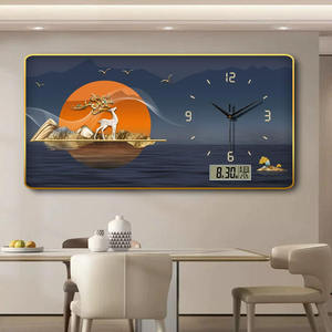 Quadri da parete in acrilico: Arte moderna e tradizionale, digitale, di lusso, in cristallo e porcellana, con cornice in legno, per soggiorno familiare - Product Image 3
