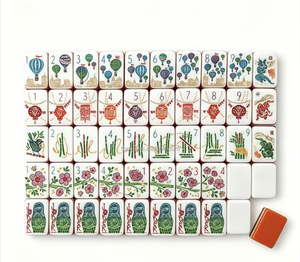 Jeu de Mahjong Portable de Luxe Moderne en Acrylique à 7 Couches - Ensemble Américain Personnalisé de 160 Pièces pour <span class=keywords><strong>le</strong></span> Divertissement - Product Image 2